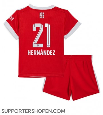 Bayern Munich Lucas Hernandez #21 Hemmatröja Barn 2022-23 Kortärmad (+ korta byxor)